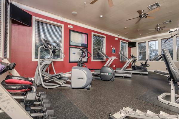 fitness room at Broadwater Apartments