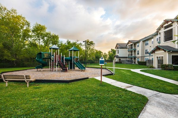 Modern playground area at Broadwater Apartments offering family-friendly amenities