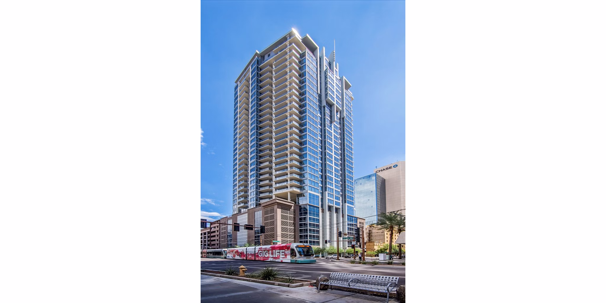 44 Monroe Apartments: Luxury high-rise building in the heart of downtown, offering premium living spaces and modern amenities