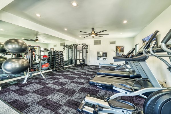 fitness center at Hayden Park Apartments