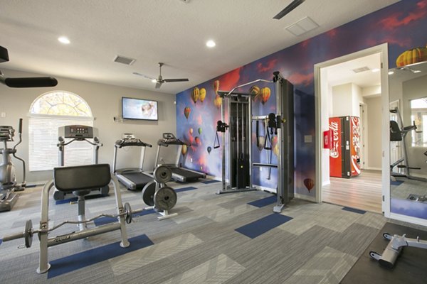 fitness center at Cantata at the Trails Apartments
