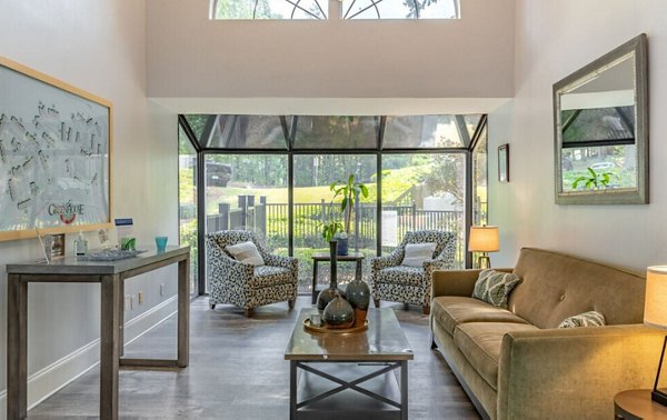 living room at Greenhouse Apartments
