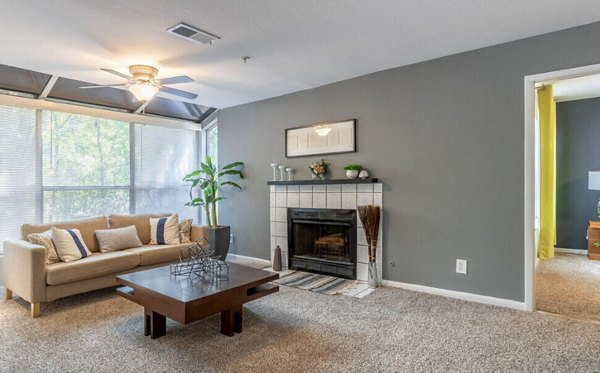 living room at Greenhouse Apartments