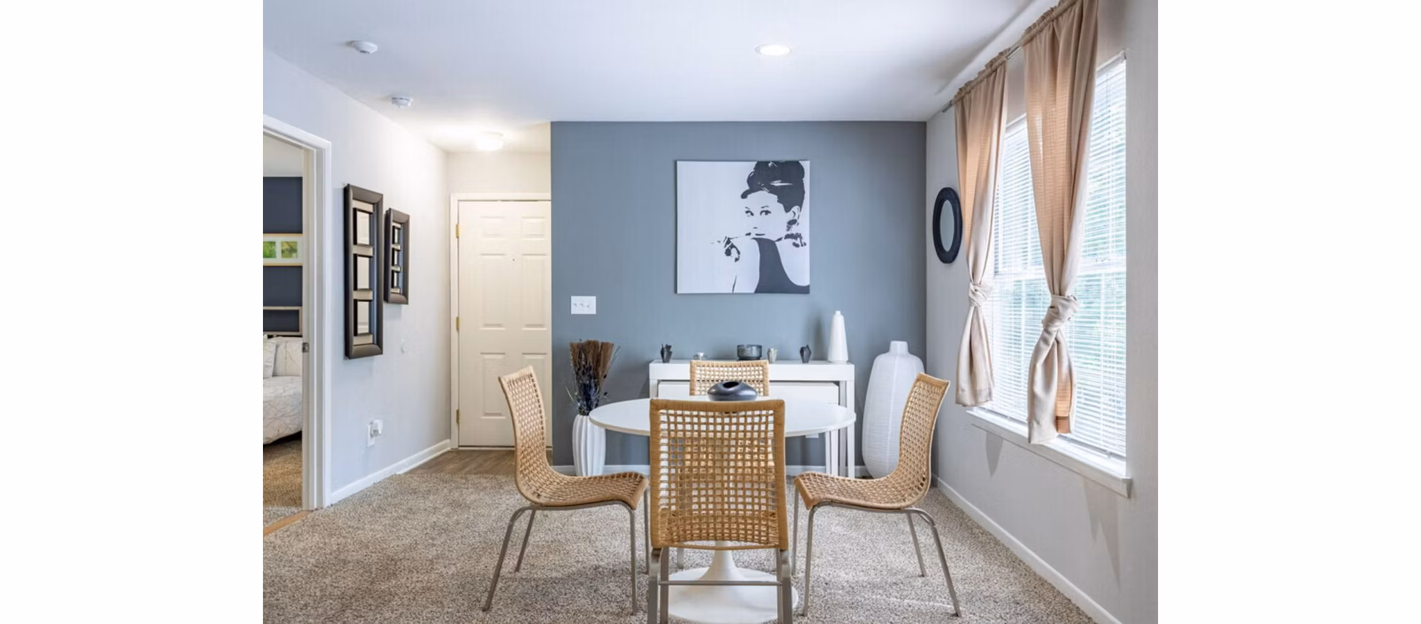 living room at Greenhouse Apartments