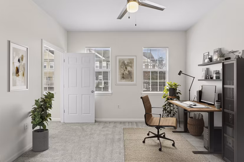 bedroom at The Pointe at New Town Apartments