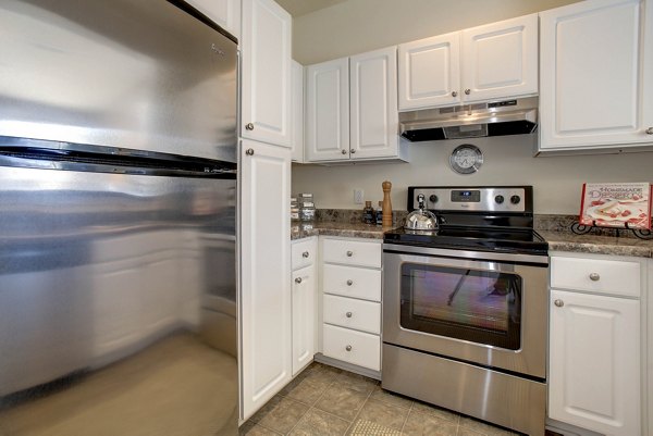 kitchen at The Pointe at New Town Apartments