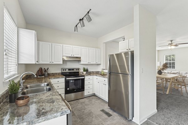 kitchen at The Pointe at New Town Apartments