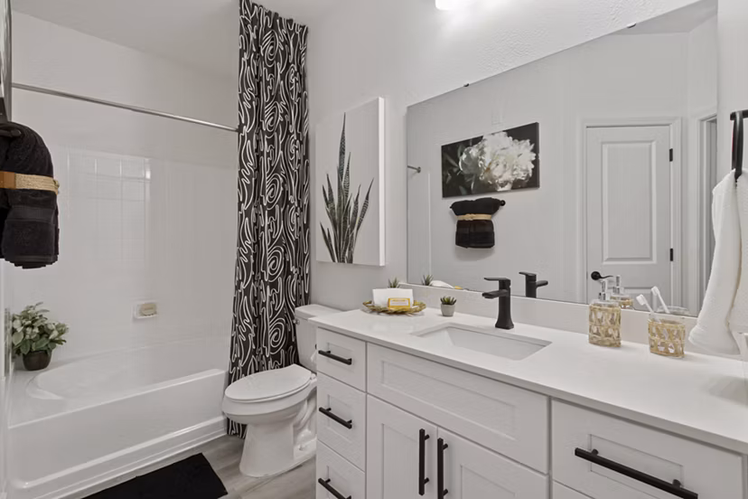 bathroom at 1000 West Apartments