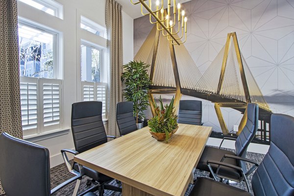 Versatile clubhouse meeting facility at 1000 West Apartments, perfect for social gatherings and events