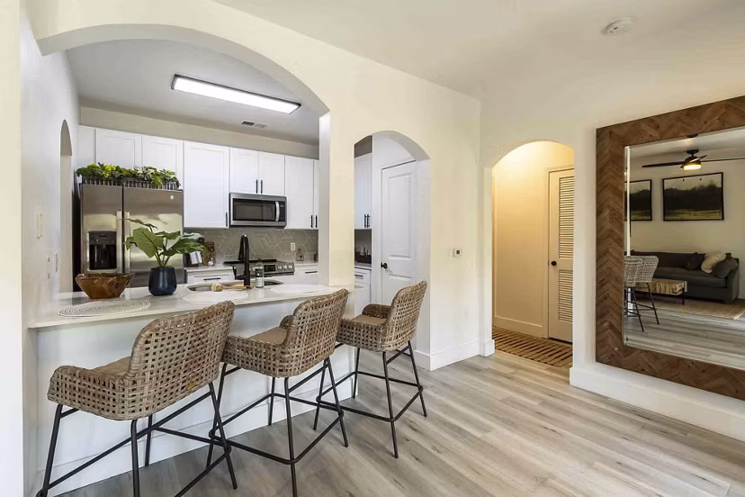 kitchen at 1000 West Apartments