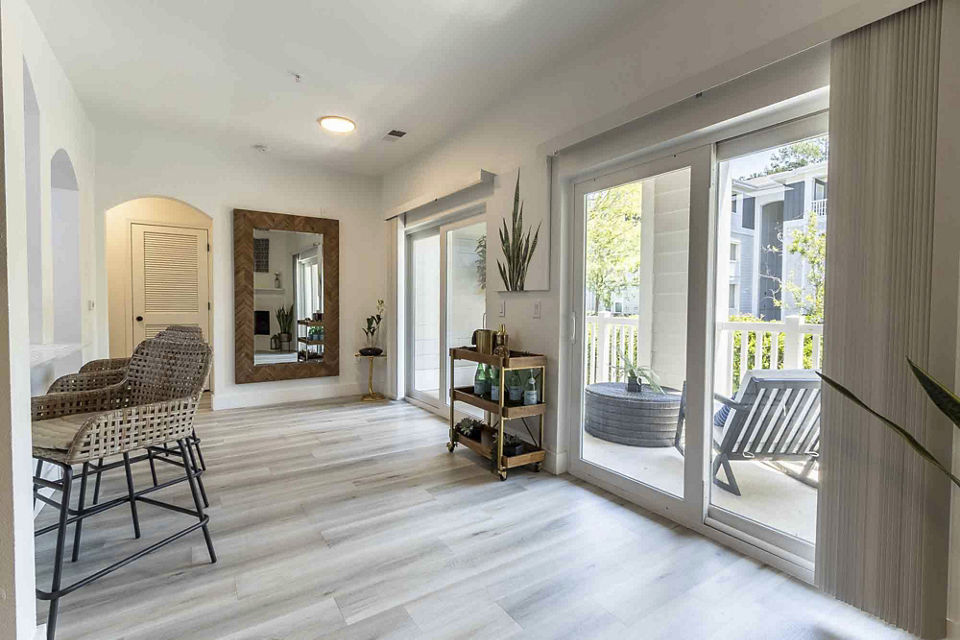 living room at 1000 West Apartments