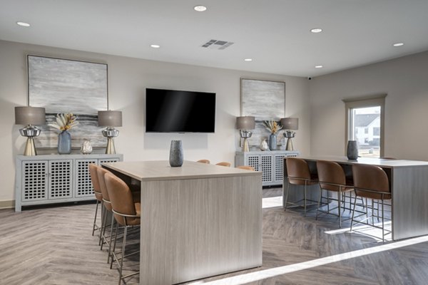 Resort-style clubhouse at Mallard Crossing at St Matthews Apartments with elegant interiors and spacious common areas