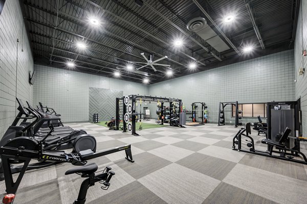 State-of-the-art fitness center featuring modern equipment at Mallard Crossing at St Matthews Apartments
