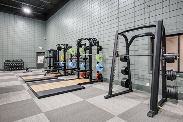 Modern fitness center with state-of-the-art equipment at Mallard Crossing at St Matthews Apartments