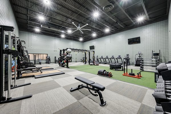 Fitness center featuring state-of-the-art equipment at Mallard Crossing at St Matthews Apartments