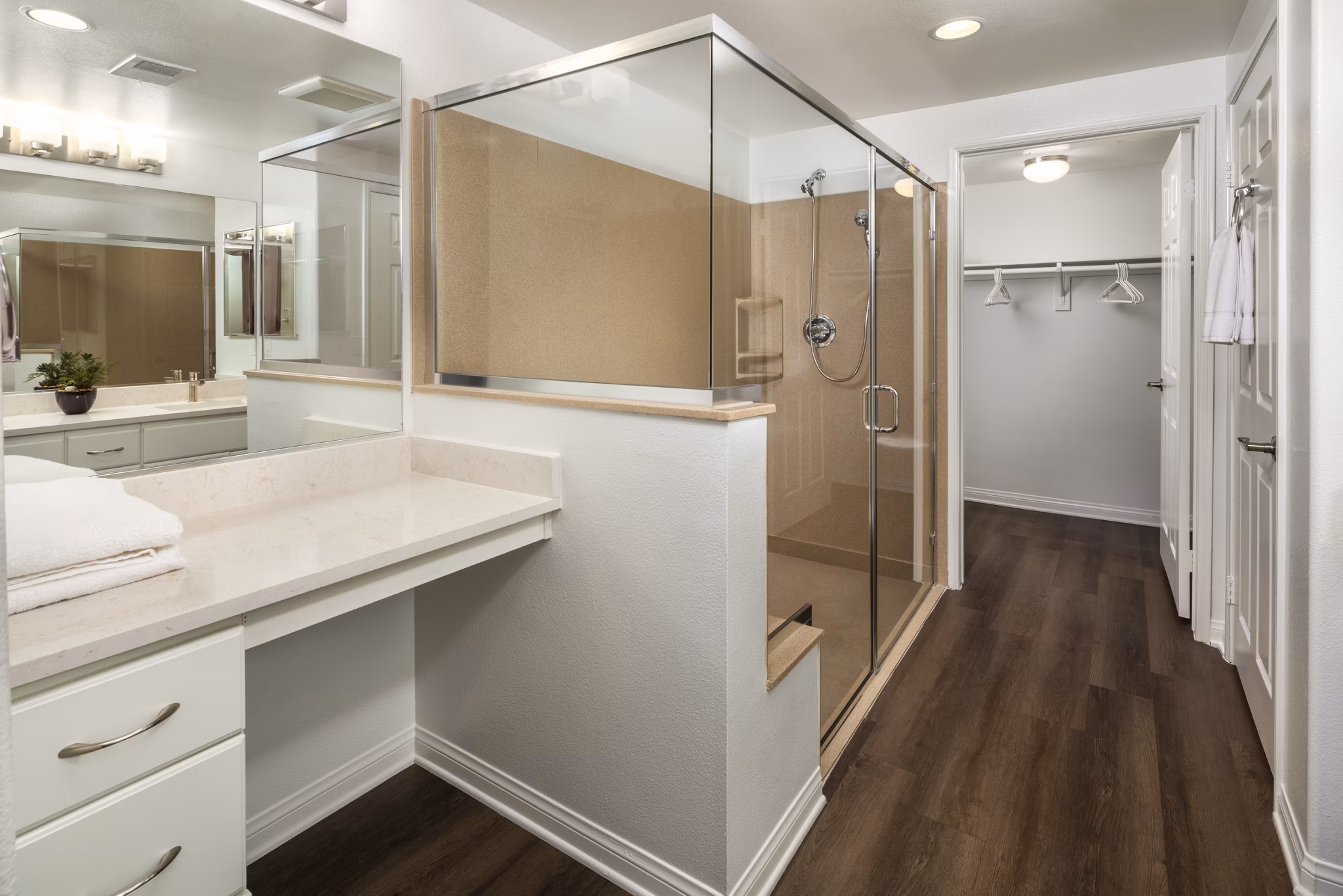 Bathroom at Coventry Court Luxury Senior Apartments