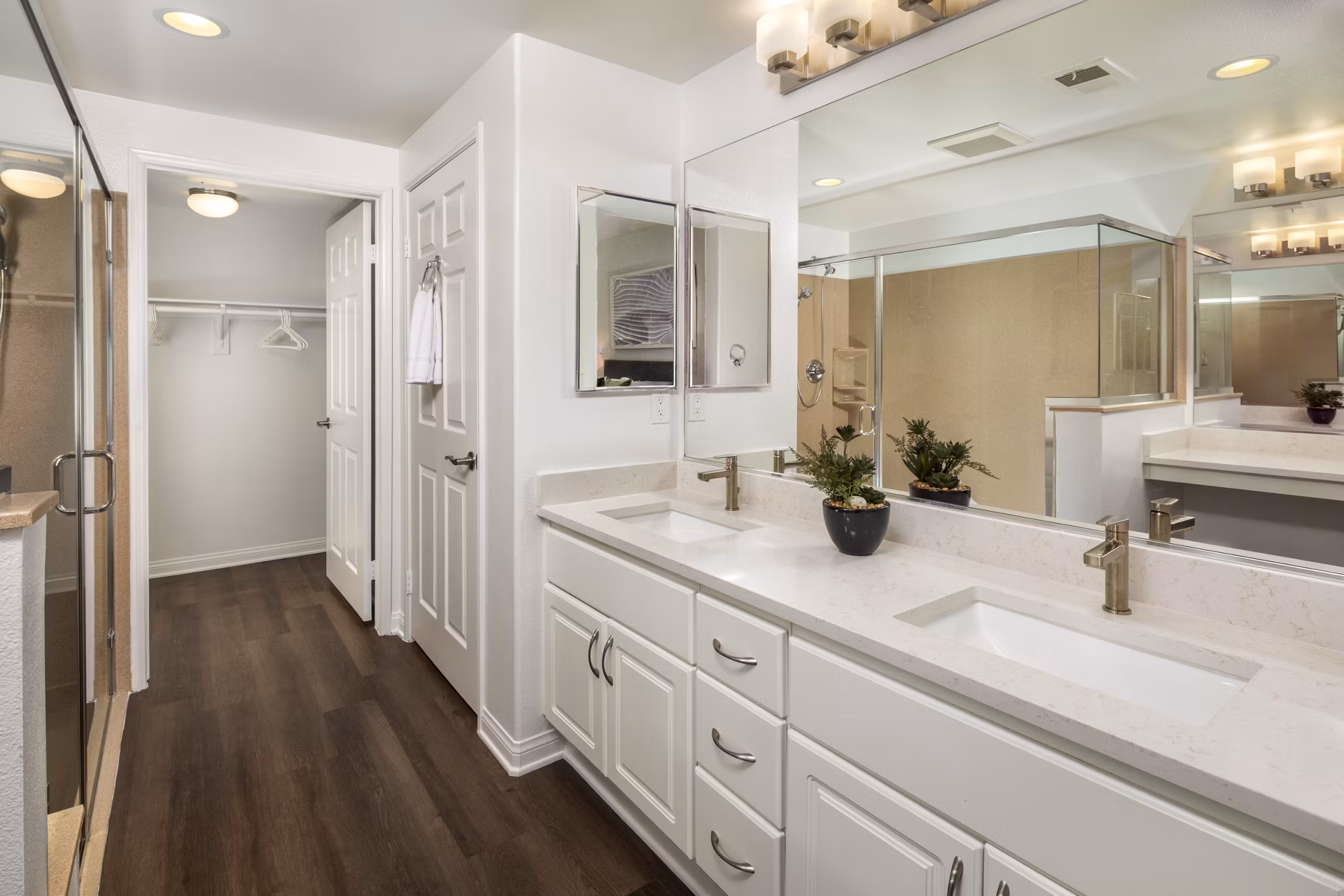 Bathroom at Coventry Court Luxury Senior Apartments