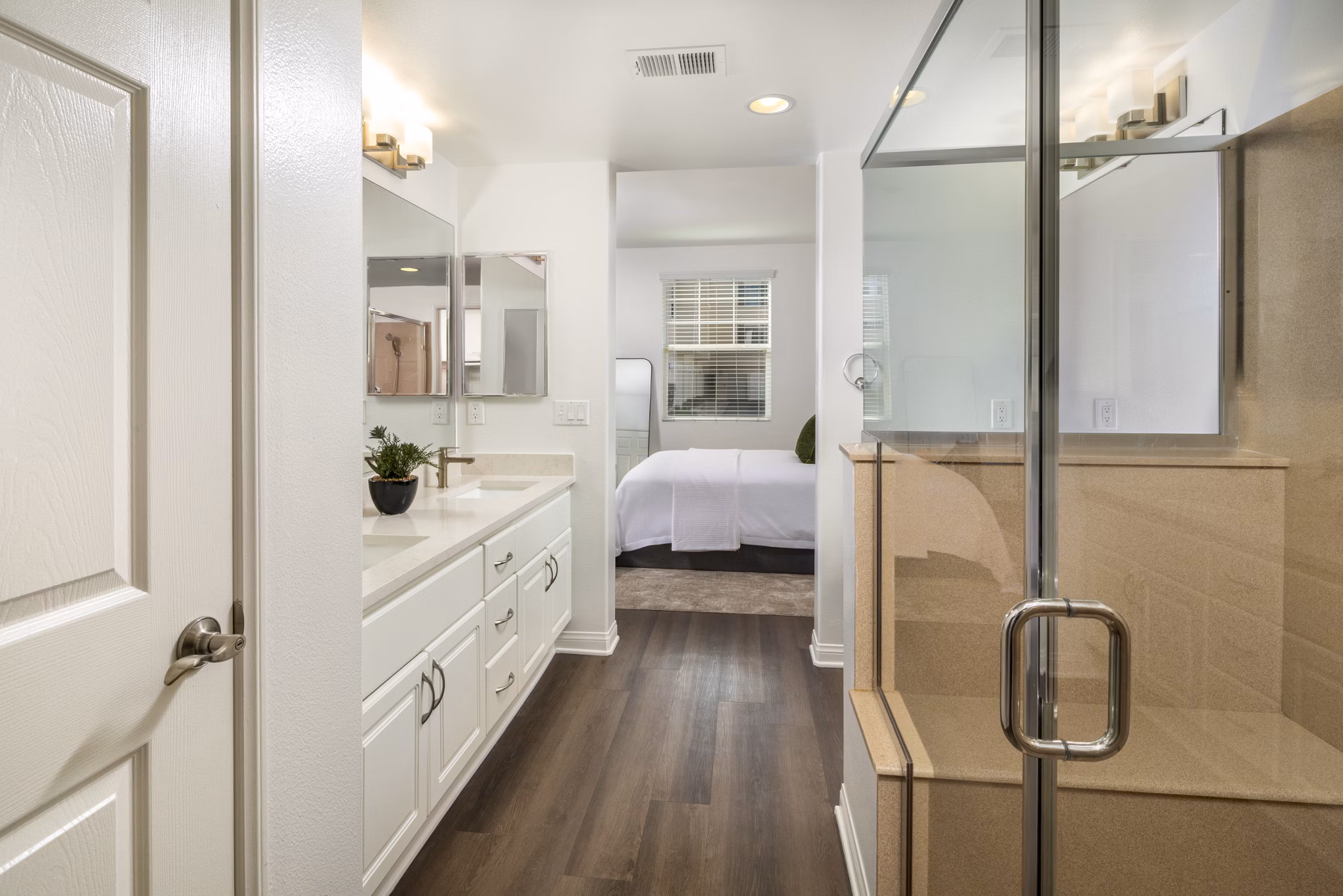 Bathroom at Coventry Court Luxury Senior Apartments