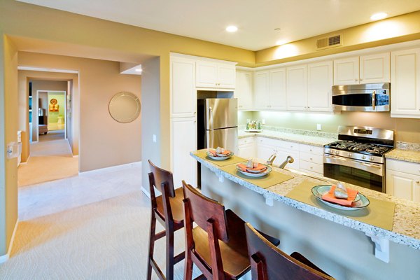 Spacious kitchen with modern appliances at Coventry Court Luxury Senior Apartments for comfortable senior living