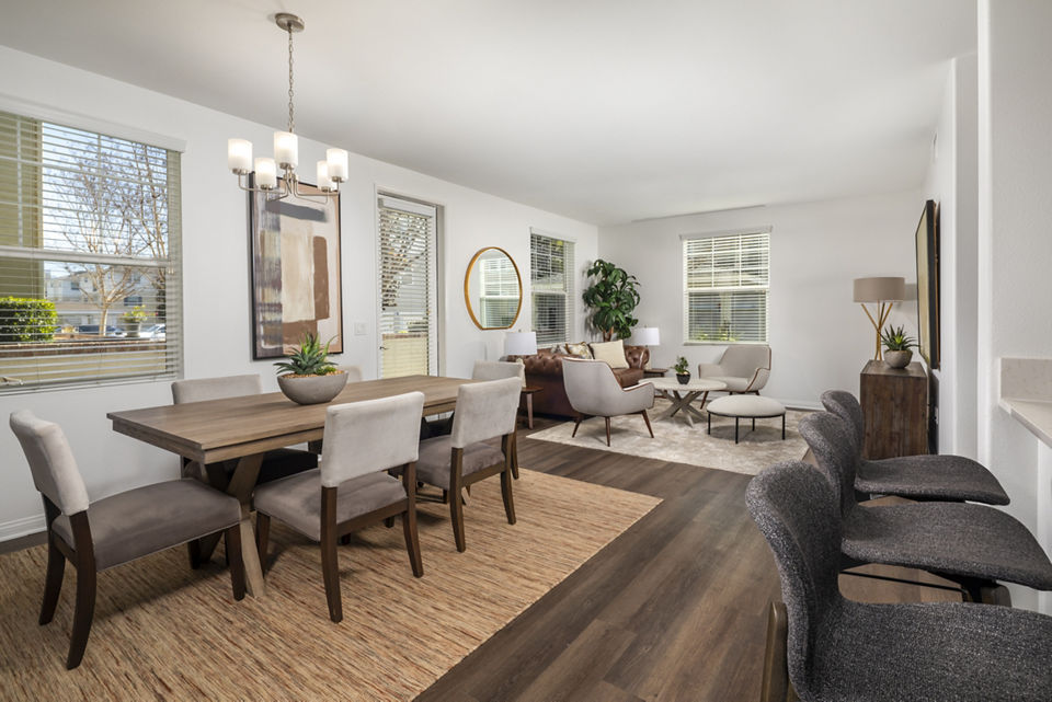 Living Room at Coventry Court Luxury Senior Apartments