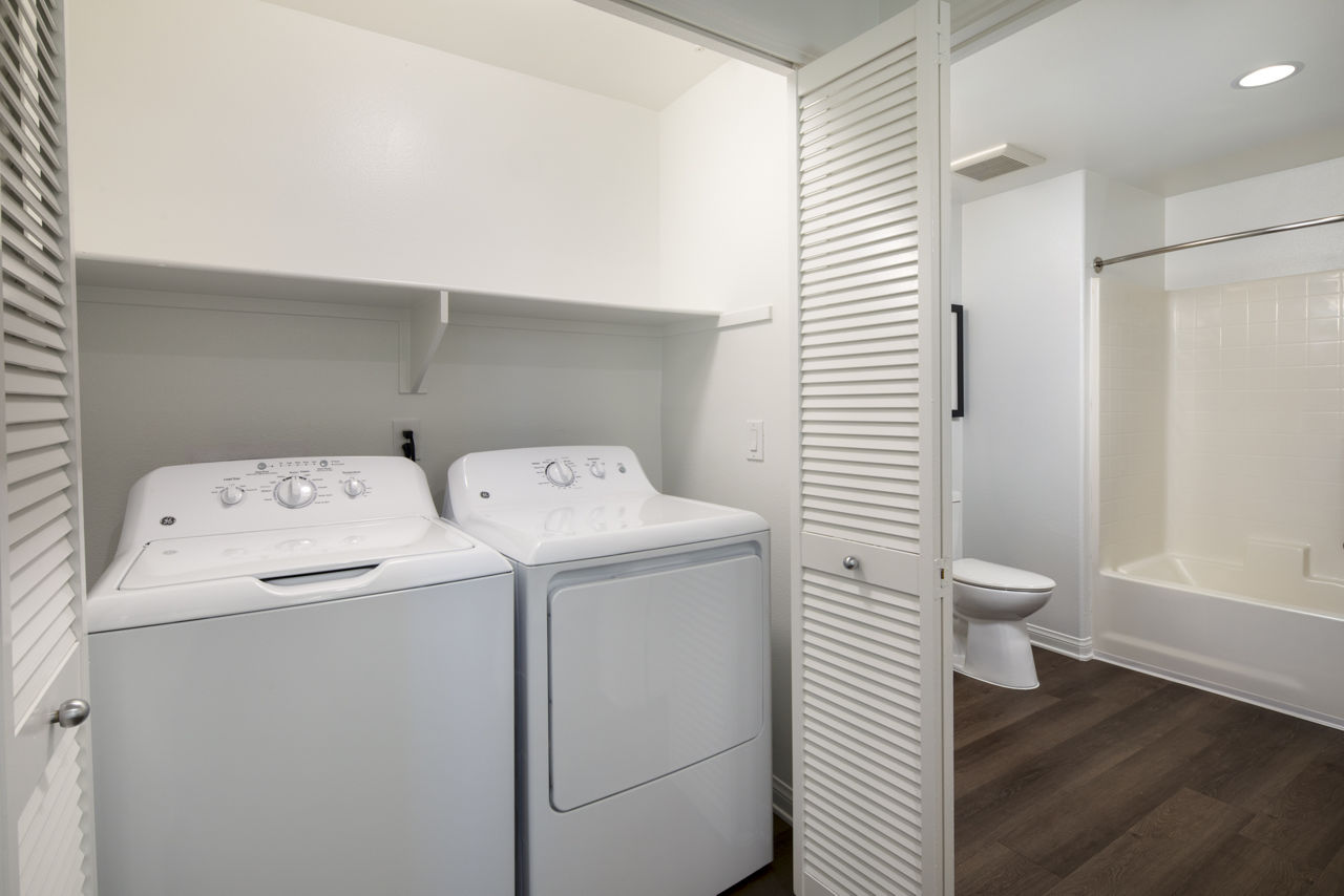 Laundry room at Coventry Court Luxury Senior Apartments