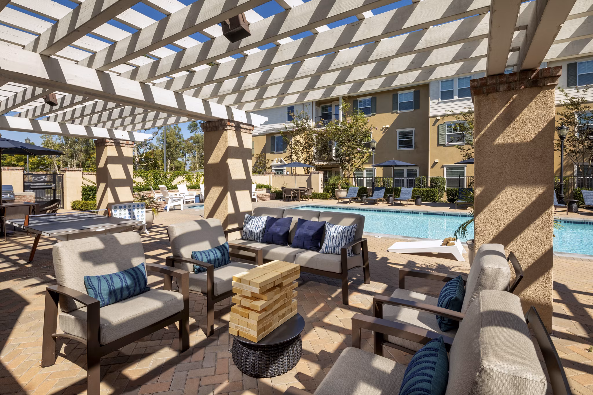Patio at Coventry Court Luxury Senior Apartments