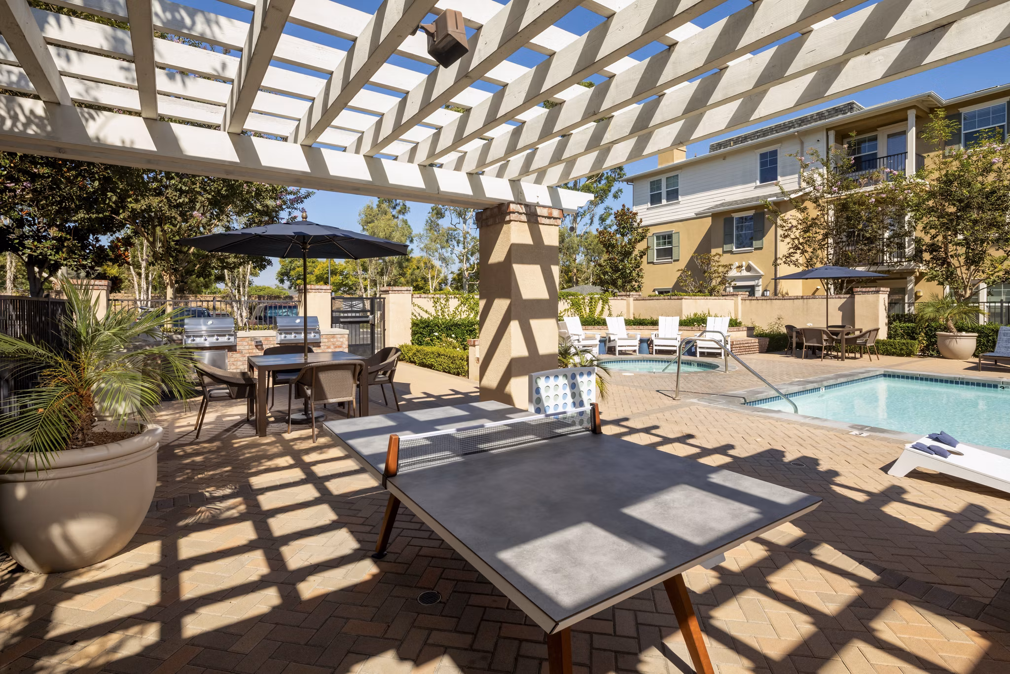Patio at Coventry Court Luxury Senior Apartments