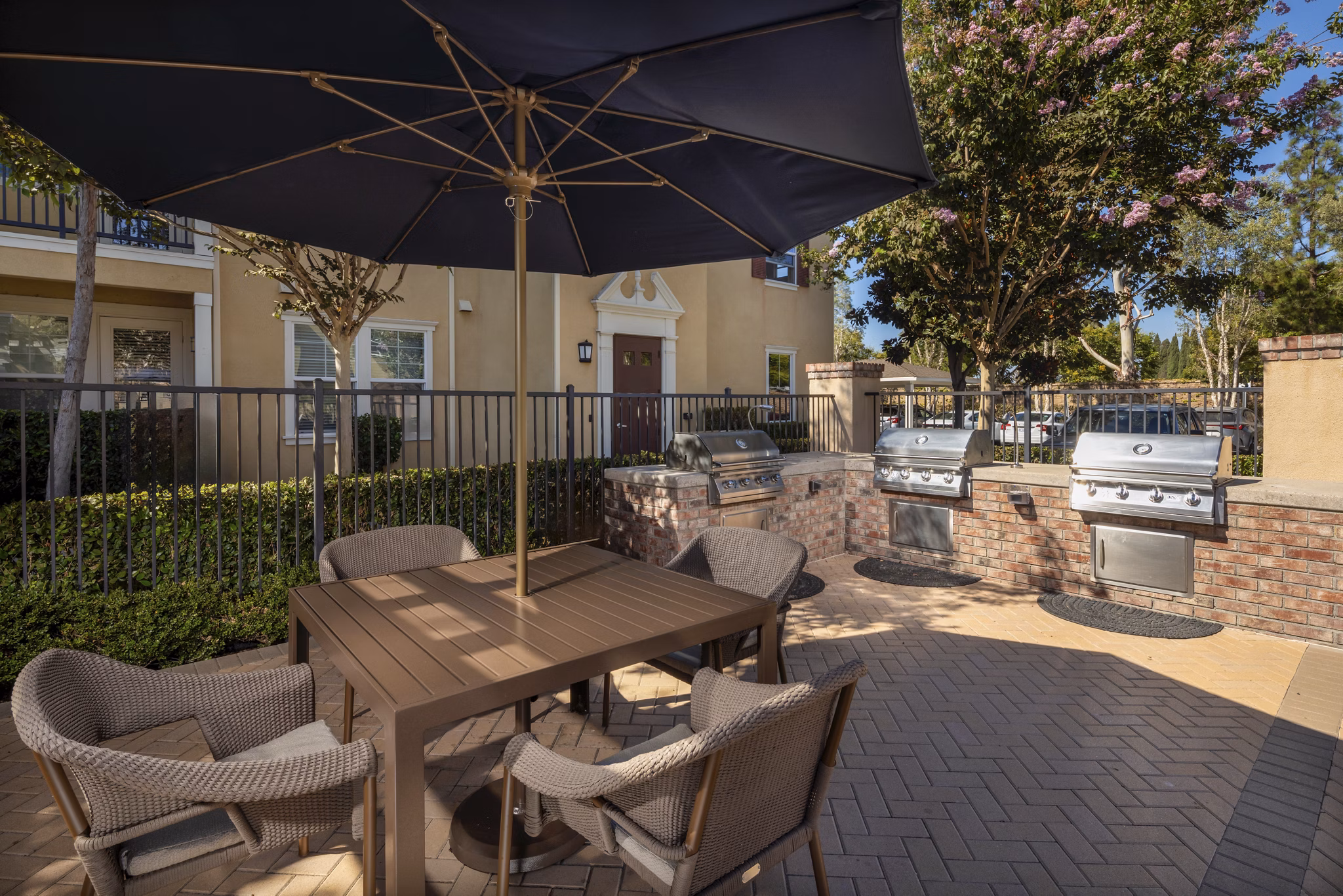 Patio at Coventry Court Luxury Senior Apartments