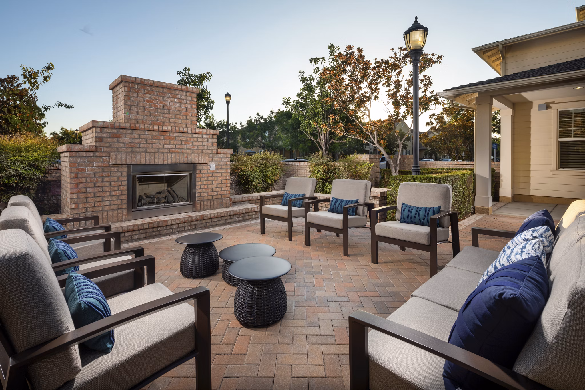 Patio at Coventry Court Luxury Senior Apartments