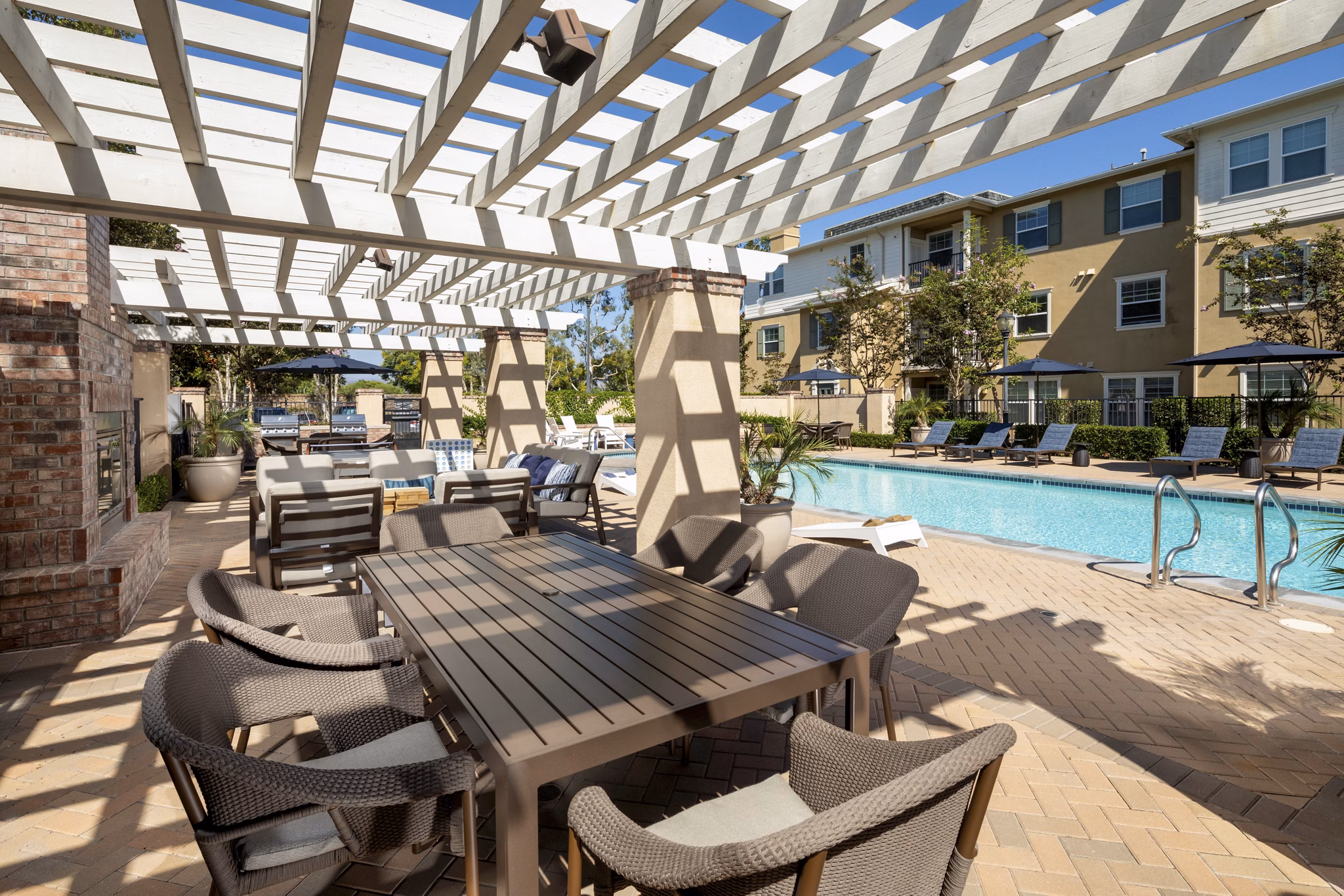 Patio at Coventry Court Luxury Senior Apartments