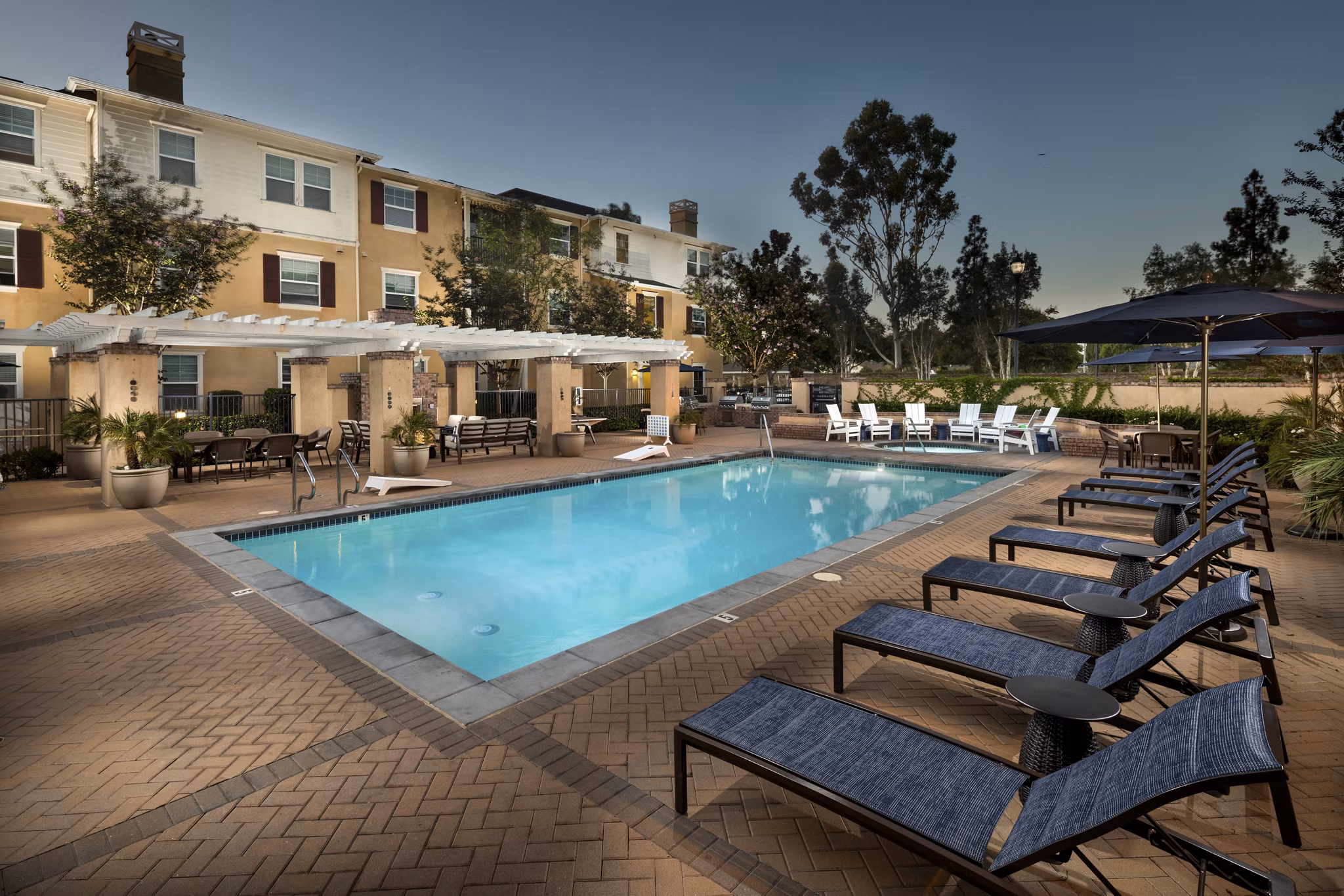 Pool at Coventry Court Luxury Senior Apartments