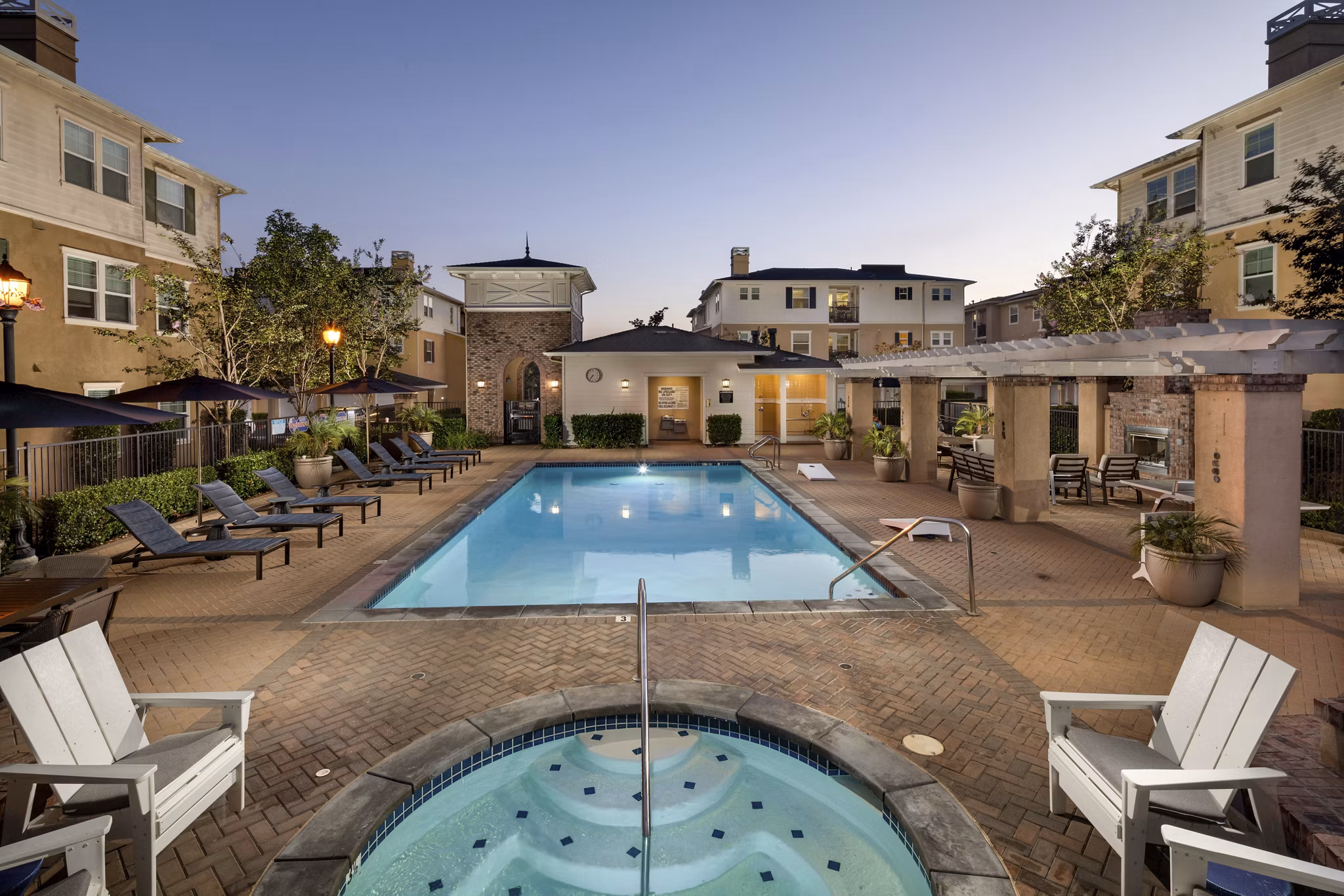 Pool at Coventry Court Luxury Senior Apartments