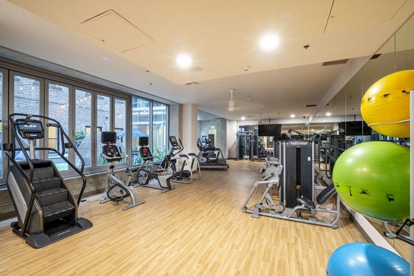 fitness center at Roosevelt Lofts