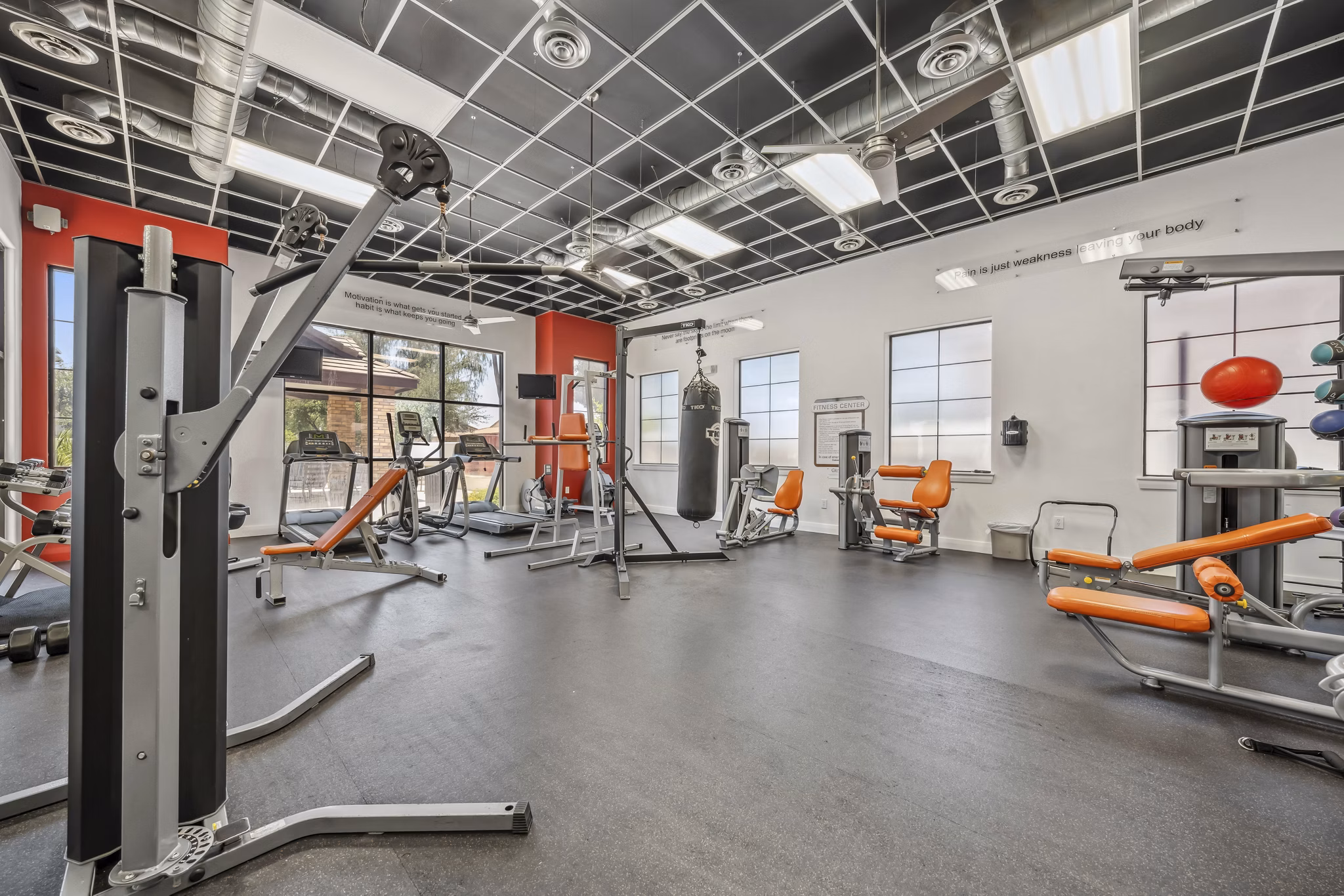fitness center at Residences at 4225 Apartments