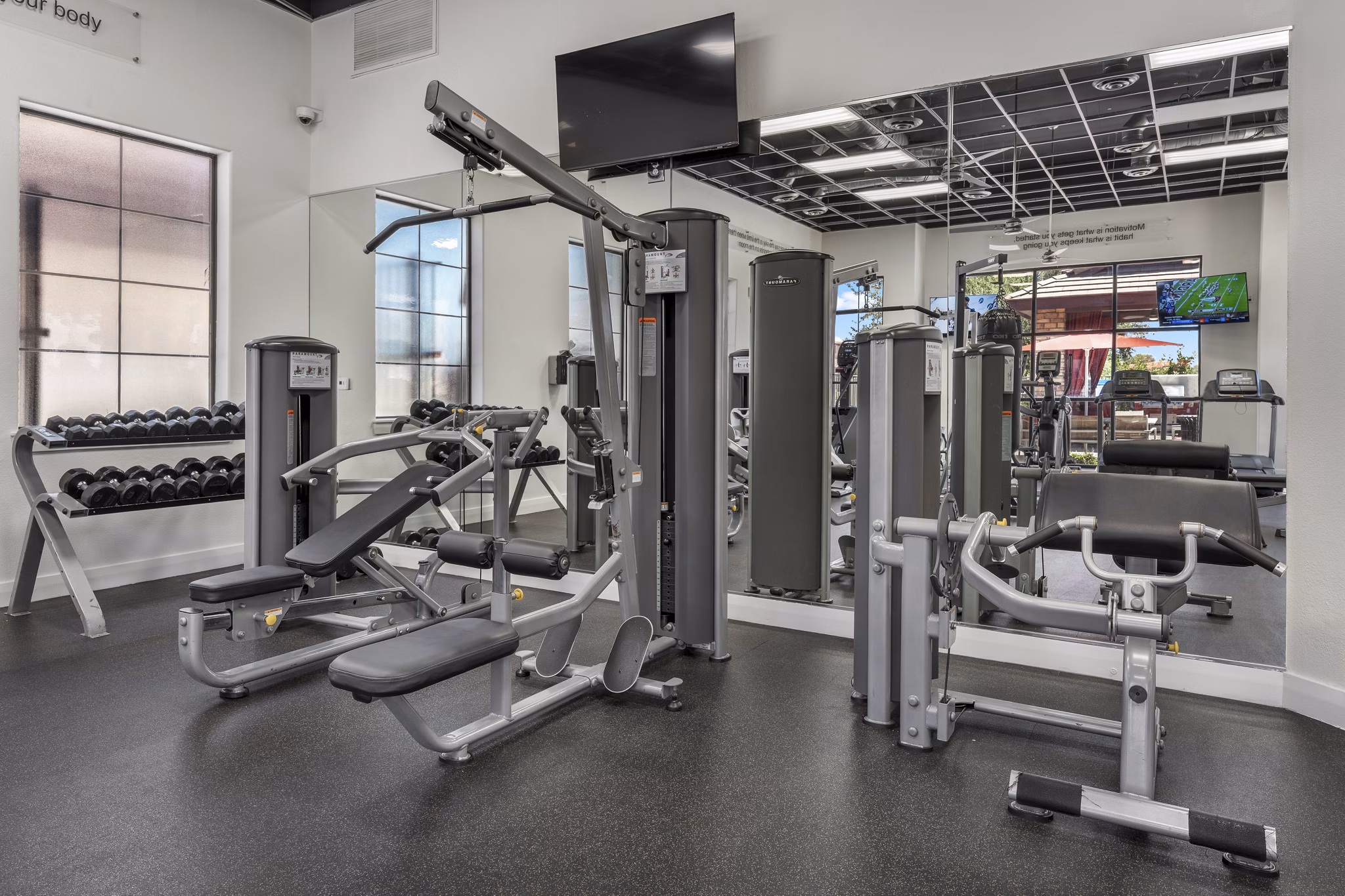 fitness center at Residences at 4225 Apartments 