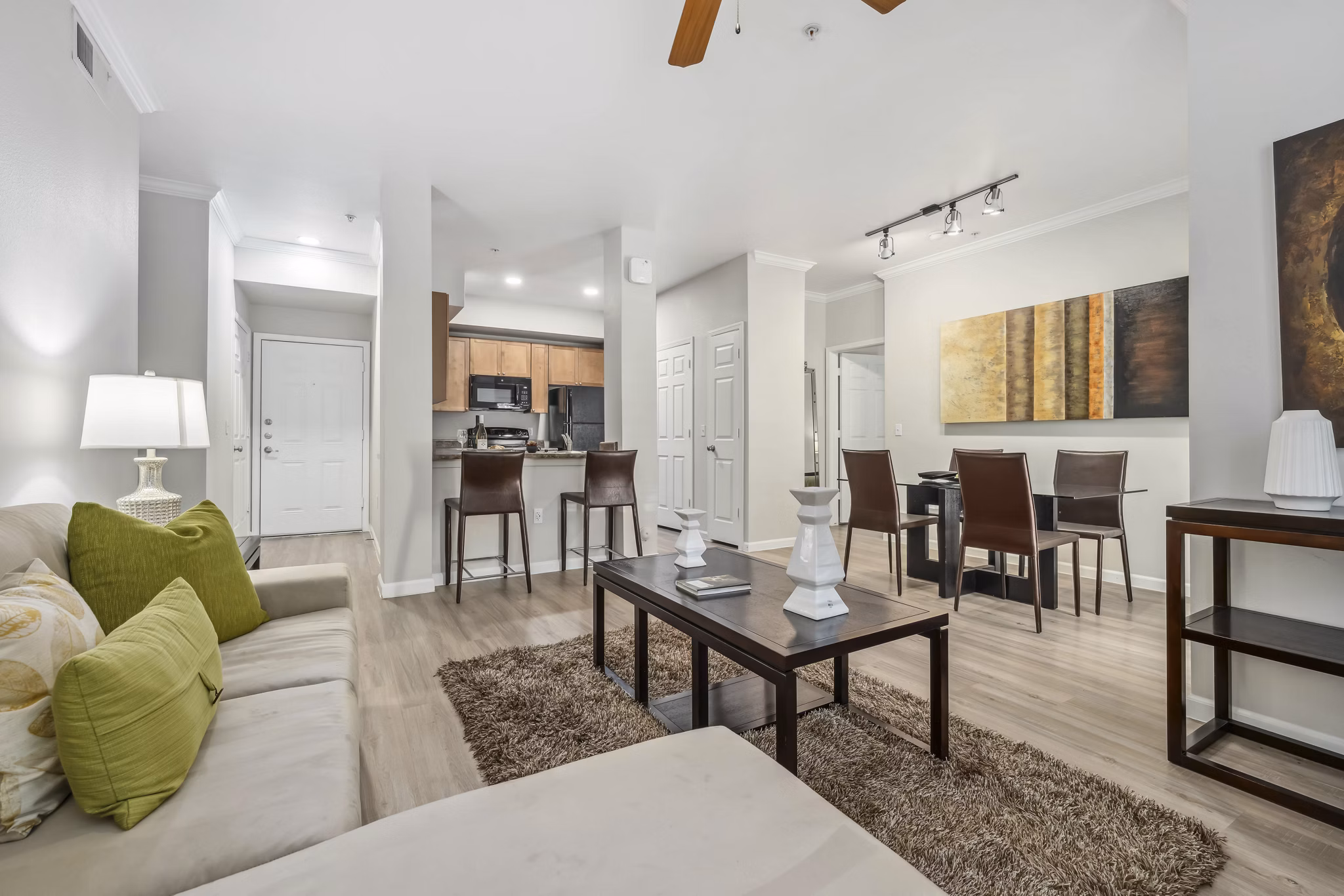 living room at Residences at 4225 Apartments