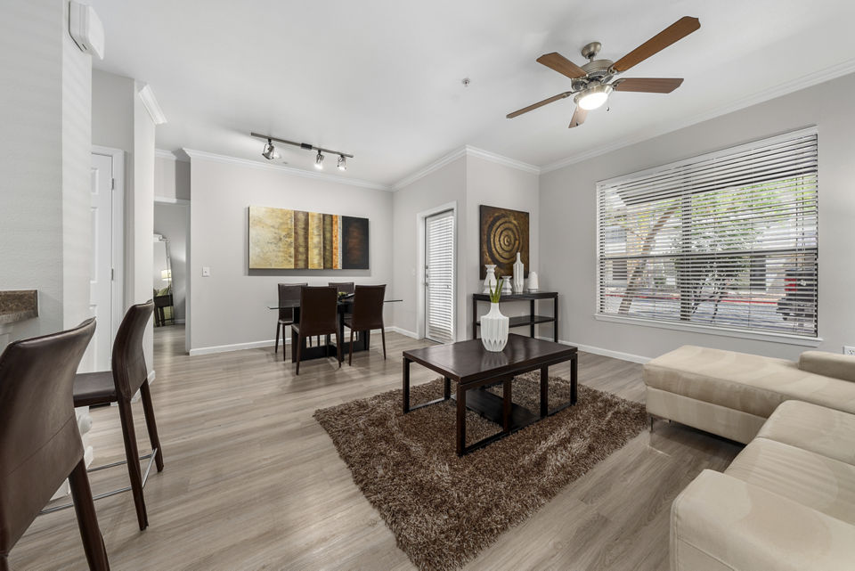 living room at Residences at 4225 Apartments