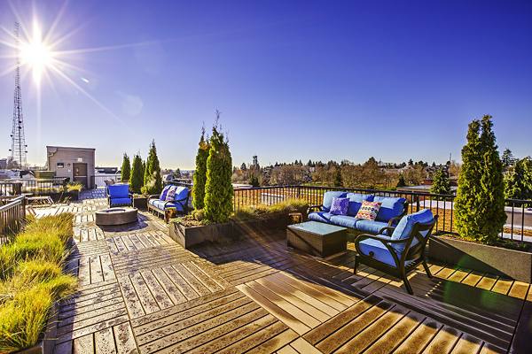 rooftop deck at The Queen Anne Collection - Towne