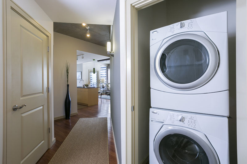 Laundry room at Solera Apartments
