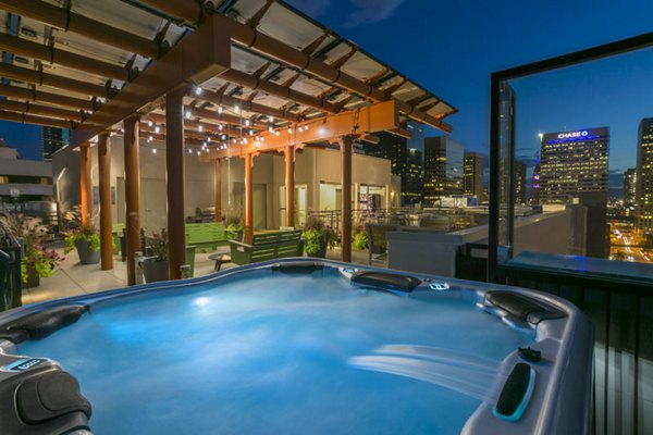 hot tub/jacuzzi at Solera Apartments