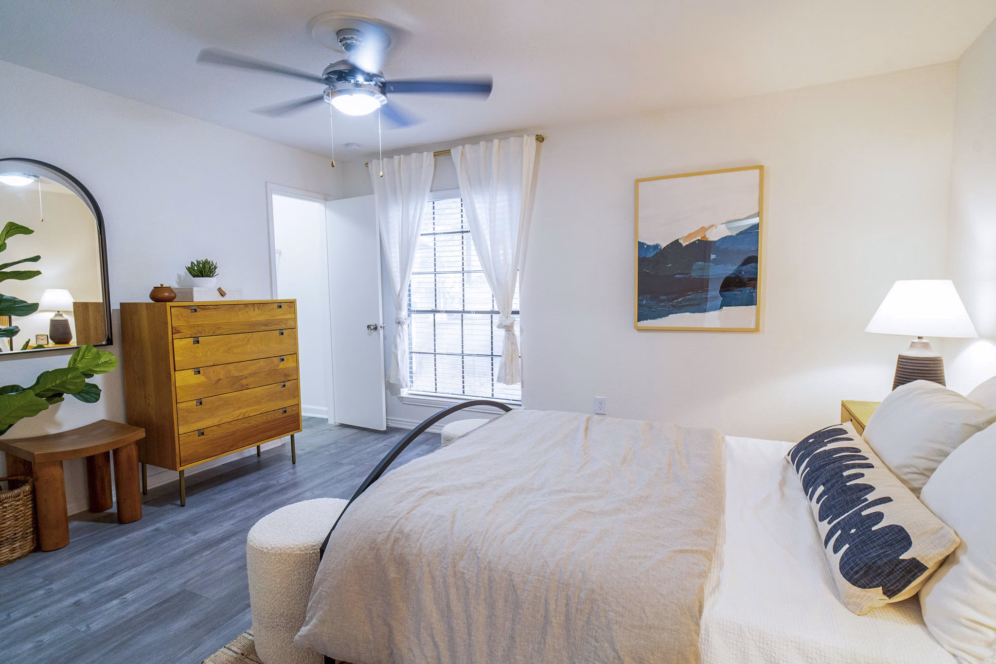 bedroom at The Patten West Apartments