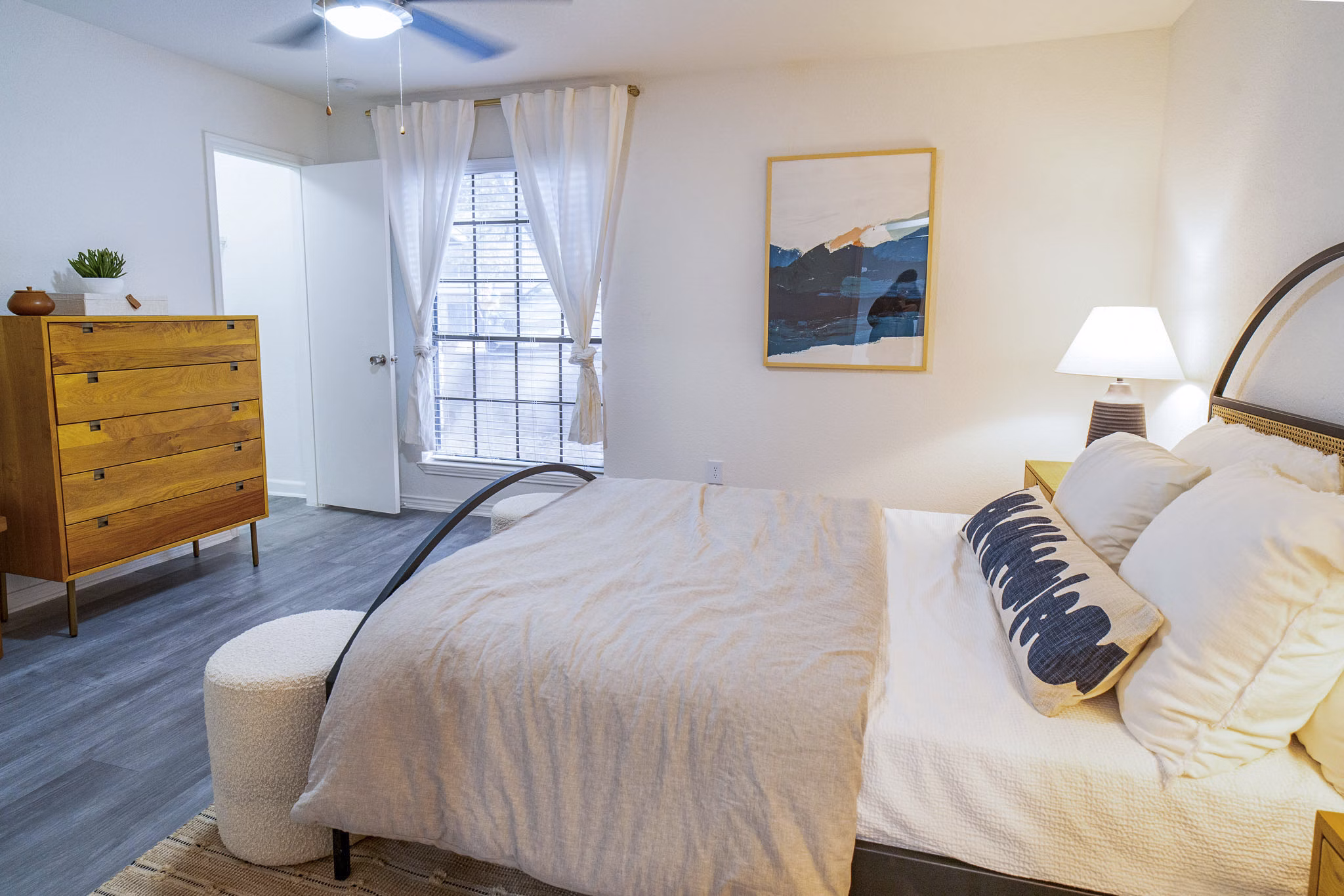 bedroom at The Patten West Apartments