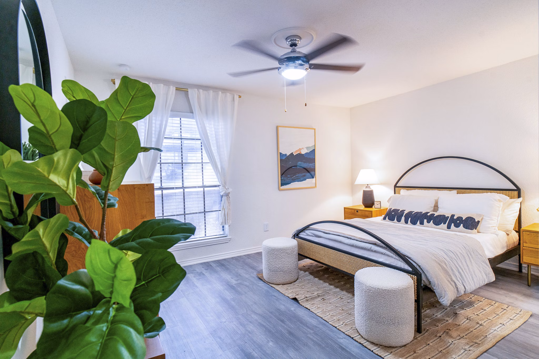 bedroom at The Patten West Apartments