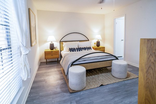 bedroom at The Patten West Apartments