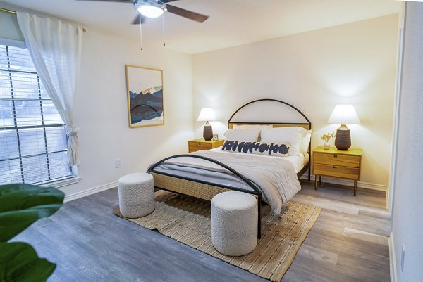 bedroom at The Patten West Apartments