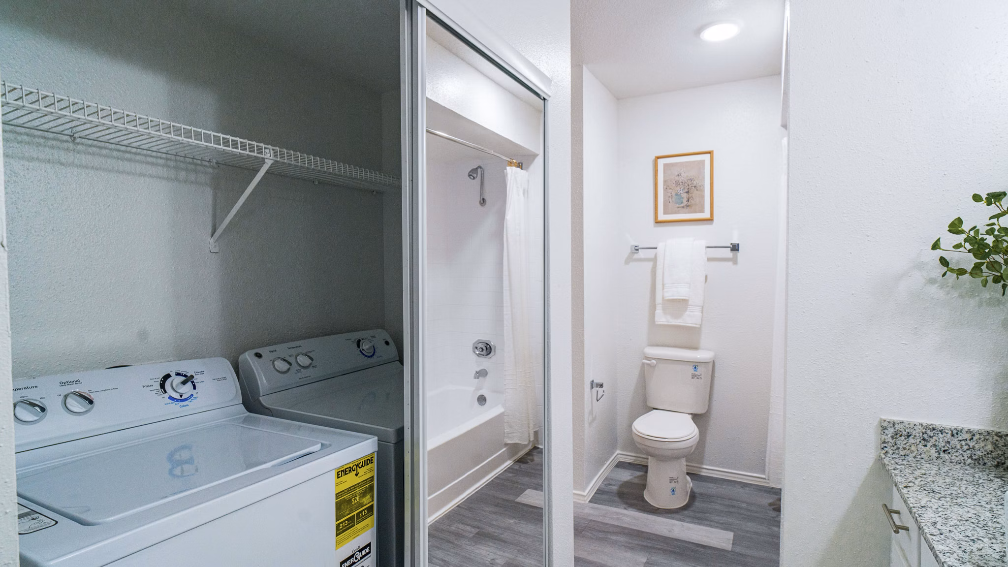 bathroom at The Patten West Apartments
