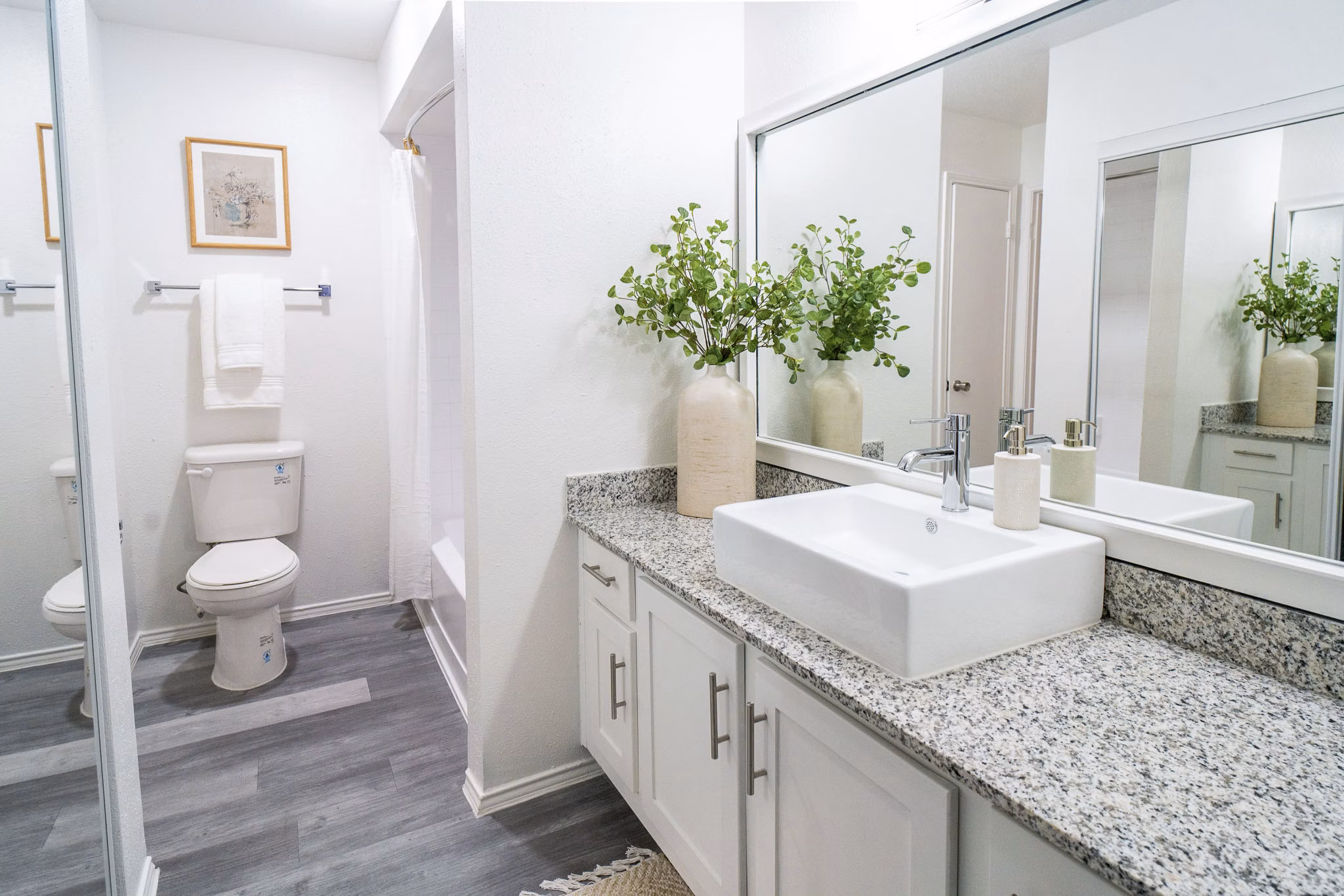 bathroom at The Patten West Apartments