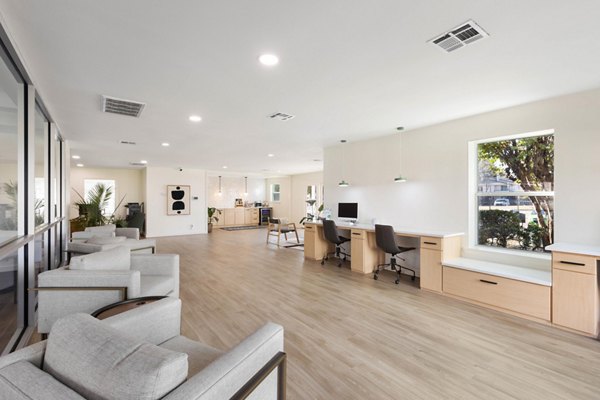 Beautiful clubhouse featuring modern design at Coventry Park Apartments