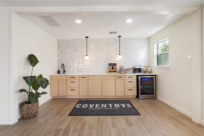 Clubhouse featuring modern design and social spaces at Coventry Park Apartments