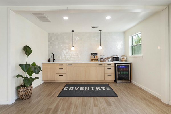 Clubhouse featuring modern design and social spaces at Coventry Park Apartments